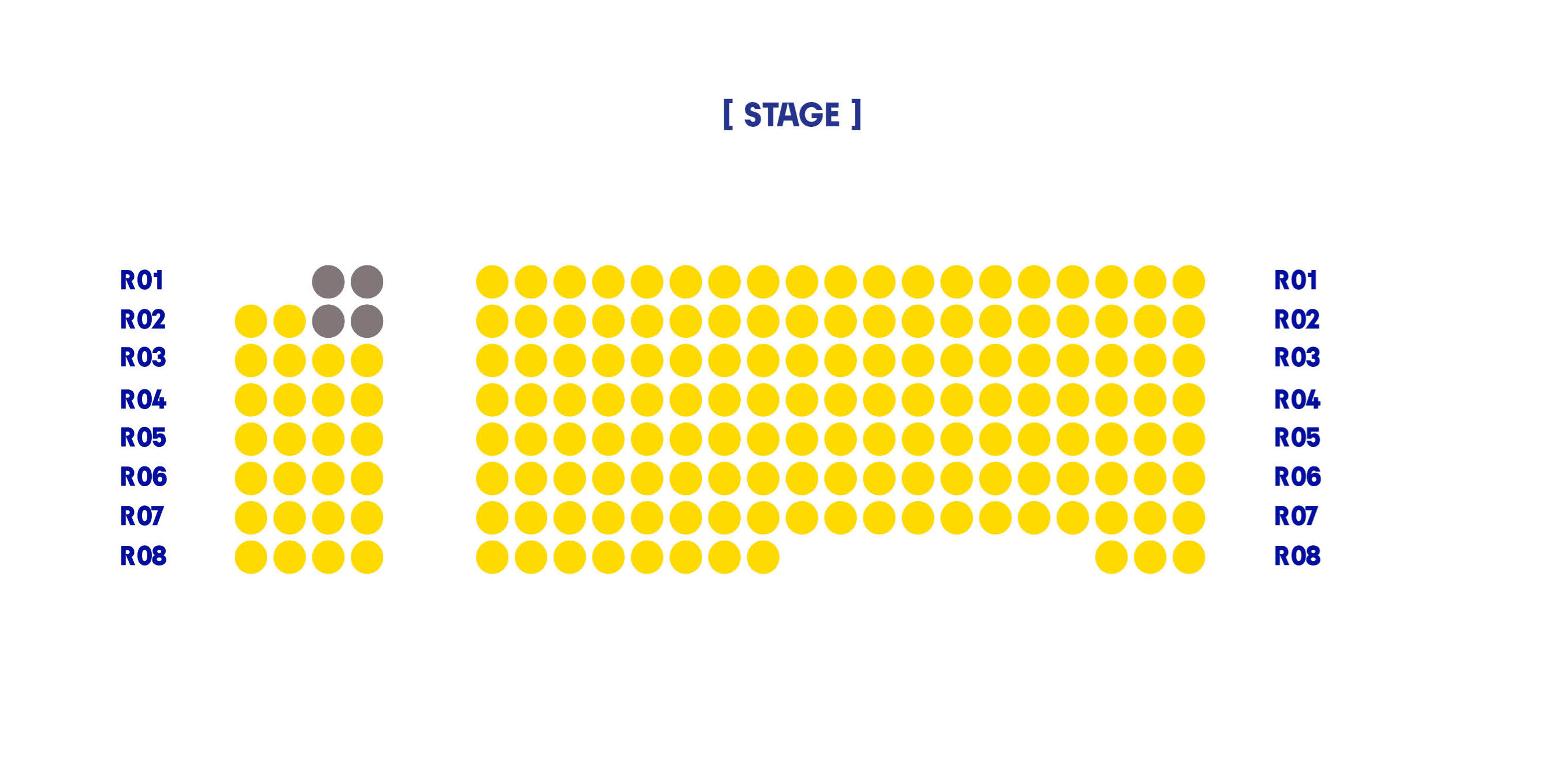 Saalplan des NTM Tanzhauses