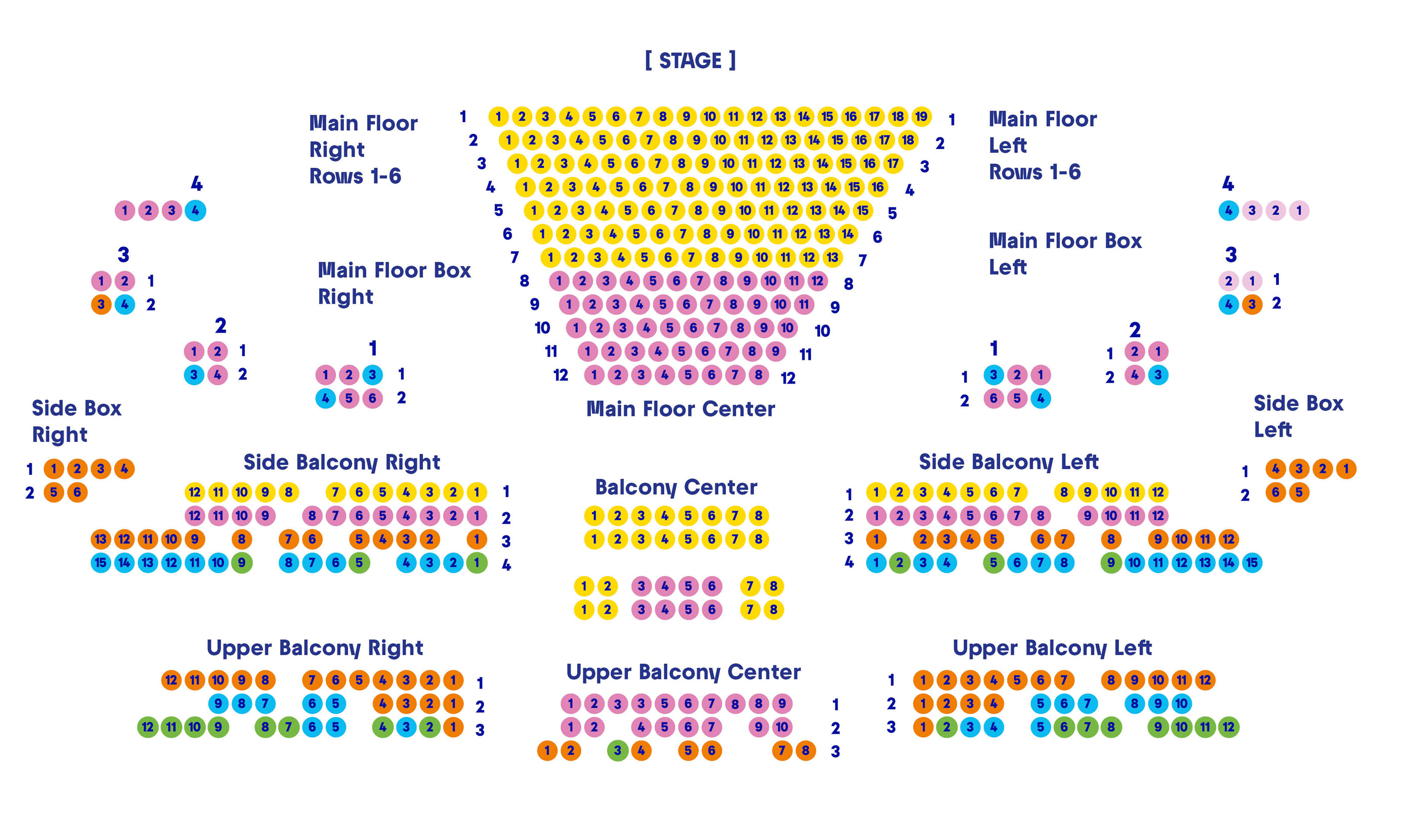 Saalplan des Schlosstheater Schwetzingen